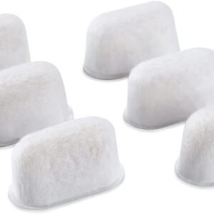 Replacement Water Filters Compatible with Breville Barista Express BES870 & Duo-Temp Pro BES810 Machines (6 Filters)