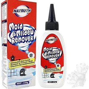 Mould Remover Gel, Household Mould Stain Cleaner, Grout Cleaner,Remover Black Mould for Bathroom Kitchen, Washing Machine,Windows,Wall,Showers 120Ml