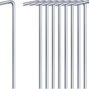 Tent Pegs 10Pcs 17.5Cm Metal Heavy Duty Tent Hooks Camping Pegs Steel Tent