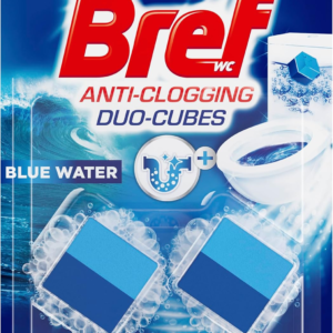 Anti-Clogging Duo-Cubes Toilet Blocks Ocean (2X 50G), 2In1 Toilet Cleaner with Blue Water and Ocean Scent, Complete Cleanliness from Toilet Cistern to Drain, Toilet Bowl Cleaner Prevents Clog