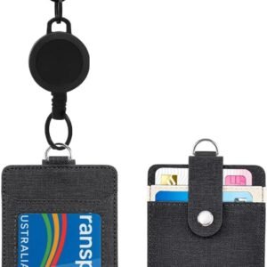 Retractable Id Card Holder Keychain, Lanyard Badge Holder Reel, Anti-Drop Strap