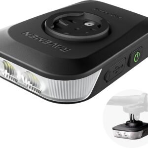 FR1100SE 1100 Lumen Bike Light – 270° Wide Beam for Night Riding, Fits under Cycle Computers, Compatible with Garmin/Wahoo/Bryton, Charges Bike Computer, Auto On/Off, 45H Daytime Flash, USB-C