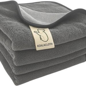 XXL Streak-Free Bathroom Cleaning Cloth (60X40Cm) – Removes Water Spots & Limescale with Just Water – Lint-Free, Quick-Drying, Machine Washable Microfibre – Lasts 300+ Uses – 3 Pack