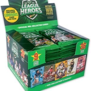 NRL Official 2026 League Heroes Collector Cards Box (36 Packs, 324 Cards)