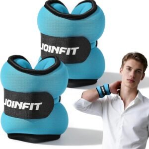 Wrist Ankle Weights 0.5Kg 1Kg 1.5Kg 2Kg 2.5Kg 5Kg Pair Fixed & Adjustable Straps for Home Gym Fitness Yoga Strength Training