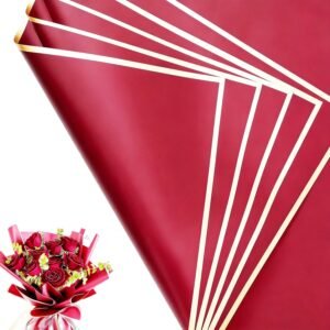 20 Sheets 10Colors Flower Bouquet Wrapping Paper，Florist Supplies Waterproof