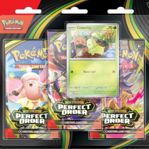 Pokemon TCG Mega Evolutions 3 Perfect Order Three Booster Blister